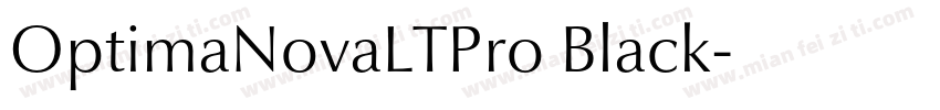 OptimaNovaLTPro Black字体转换